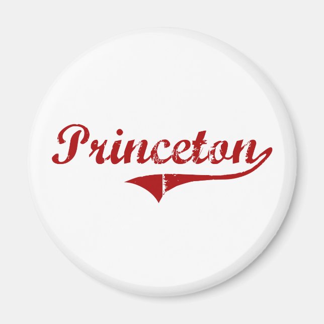Princeton Massachusetts Classic Design Magnet (Front)