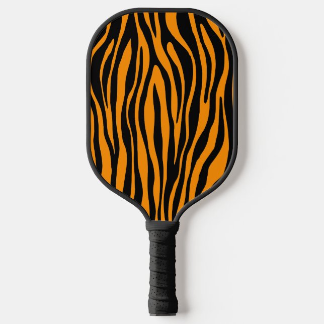 Princeton Orange Zebra Print Pickleball Paddle (Front)