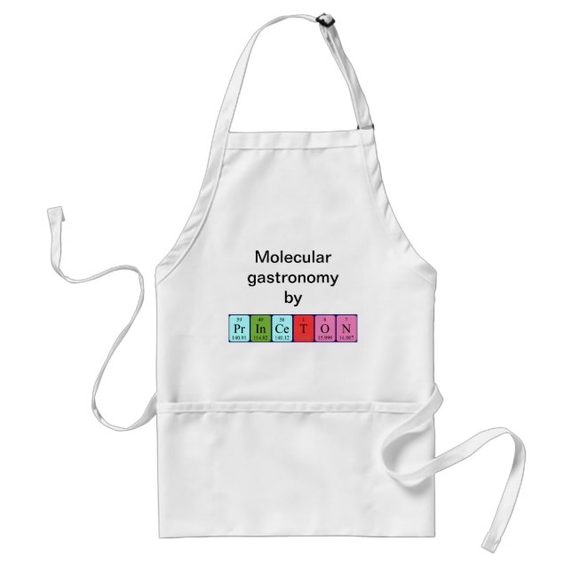 Princeton periodic table name apron (Front)