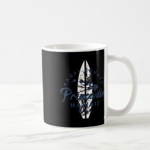 Princeville Kauai Hawaiian Surfing Vintage Hawaii Coffee Mug