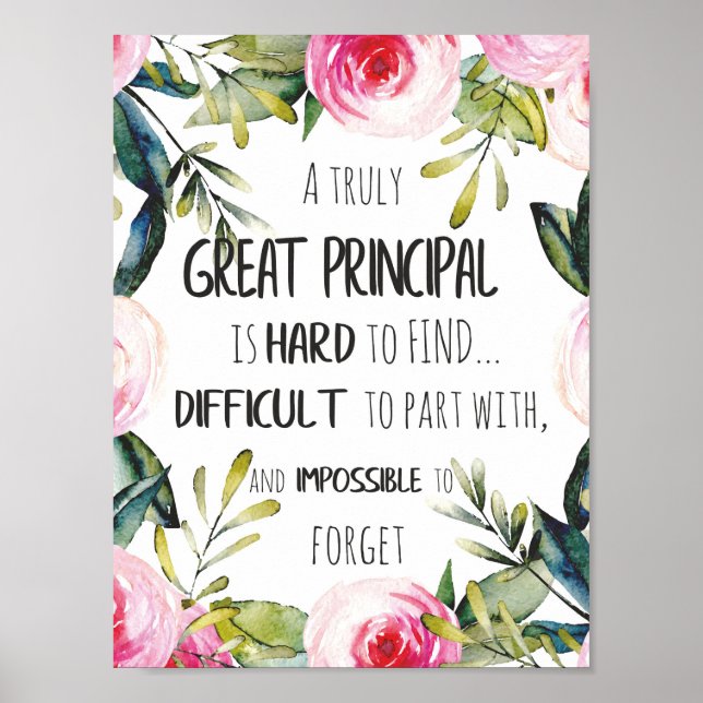Principal Appreciation Gift Principal Office decor (Front)