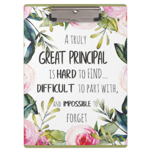 Principal Appreciation Gift Principal Office decor Clipboard