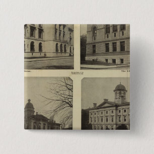 Principal bldgs, Portland, Oregon 15 Cm Square Badge