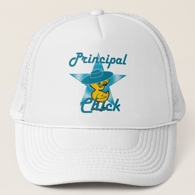 Principal Chick #7 Trucker Hat (Front)