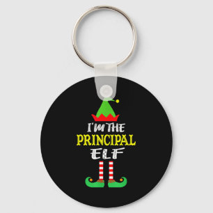 Principal Elf Matching Family Group Christmas Key Ring