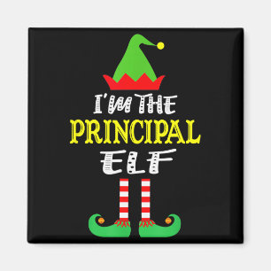 Principal Elf Matching Family Group Christmas Magnet