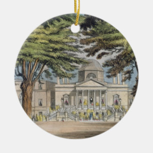 Principal front of Chiswick House, from R. Ackerma Ceramic Tree Decoration