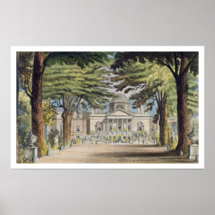 Principal front of Chiswick House, from R. Ackerma Poster