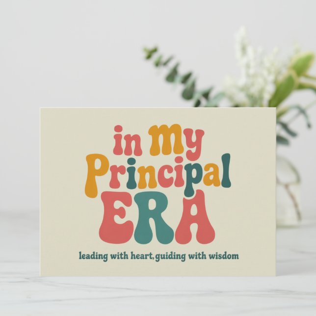 Principal Gifts in My Principal Era Back To School Invitation (Standing Front)