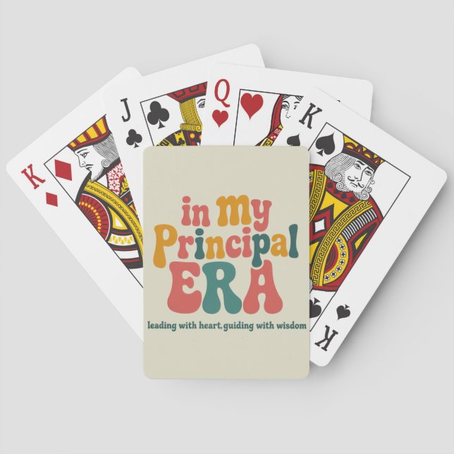 Principal Gifts in My Principal Era Back To School Playing Cards (Back)