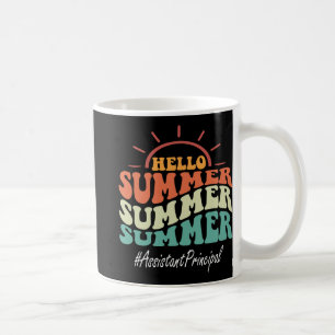 Principal Groovy Last Day Of School Hello Summer  Coffee Mug
