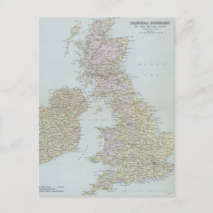 Principal Highroads of the British Isles Postcard