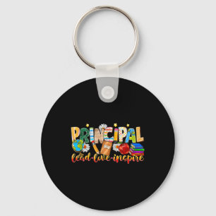Principal Lead Love Inspire School Principal Back Key Ring