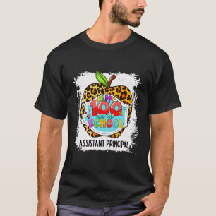 Principal Life Happy 100th Day Of School Face Mask T-Shirt