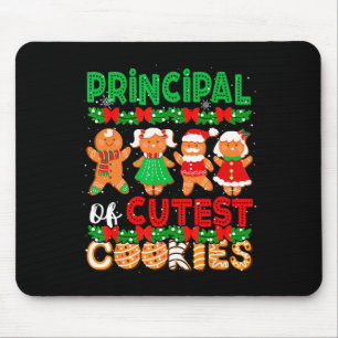 Principal Of Cutest Cookies Christmas Gingerbreads Mouse Pad