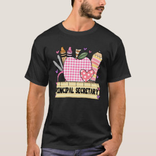 Principal Secretary Valentine S Day Teacher Frame T-Shirt