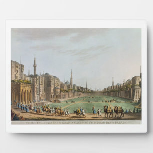 Principal Square in Grand Cairo, with Murad Bey's Plaque