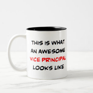 principal vice, awesome Two-Tone coffee mug