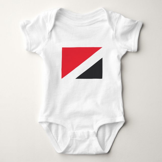 Principality of Sealand Flag Baby Bodysuit (Front)