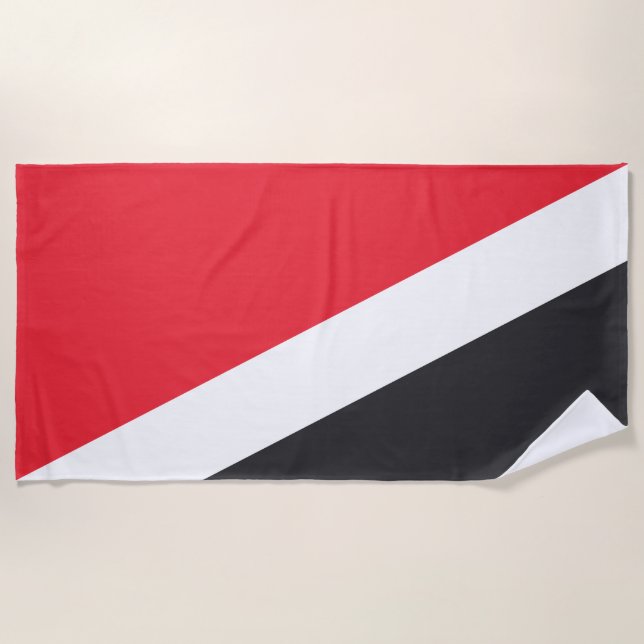 Principality of Sealand Flag Beach Towel (Front)