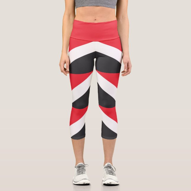Principality of Sealand Flag Capri Leggings (Front)