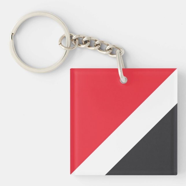 Principality of Sealand Flag Key Ring (Front)