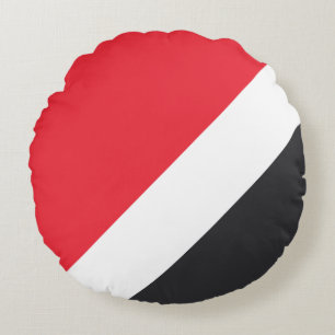 Principality of Sealand Flag Round Cushion