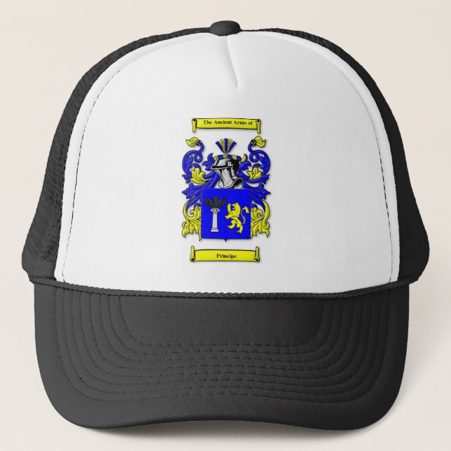 Principe Coat of Arms Trucker Hat (Front)