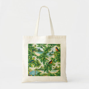 Príncipe São Tomé Tropical Beach Exotic Birds Tote Bag