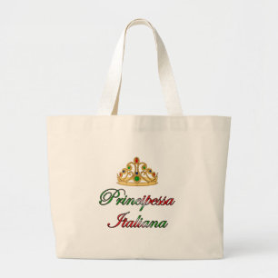 Principessa Italiana (Italian Princess) Large Tote Bag