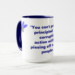 Principled anti-corruption Navy Mug