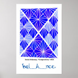 Principles of Art - Balance, Sonia Delauney Poster