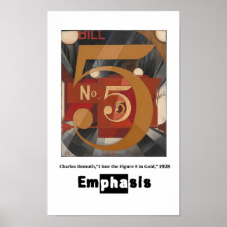 Principles of Art - Emphasis, Charles Demuth Poster