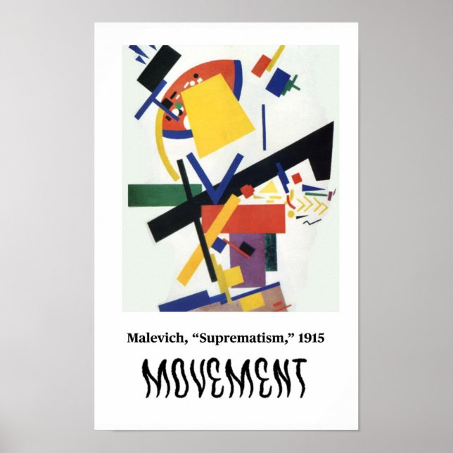 Principles of Art - Movement, Malevich Poster (Front)