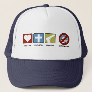 Princples Against Obama Trucker Hat