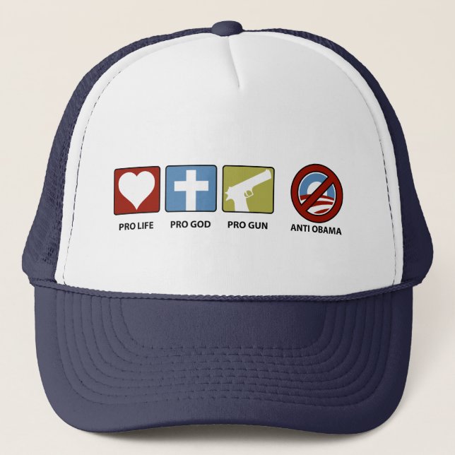 Princples Against Obama Trucker Hat (Front)