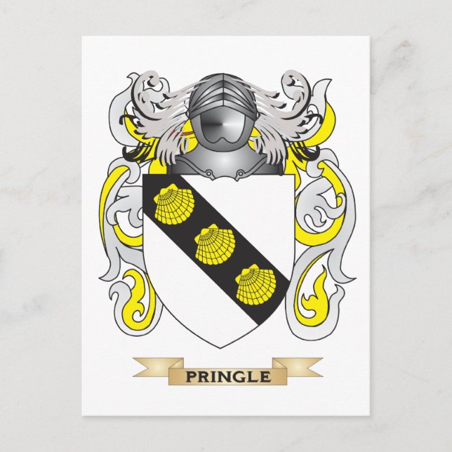 Pringle Coat of Arms (Family Crest) Postcard (Front)