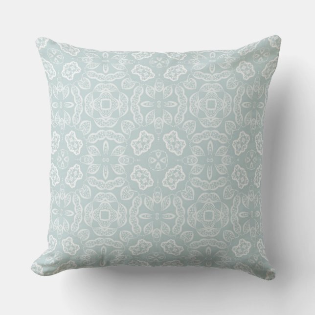 Print a single-colour lace pattern  cushion (Front)