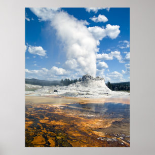 Print - Castle Geyser, Yellowstone National Park,