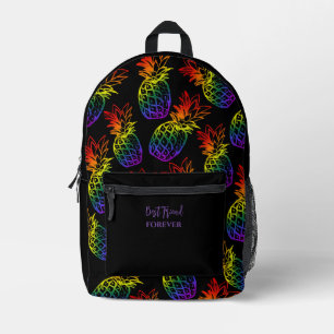 Print Cut Sew Backpack Rainbow Pineapple