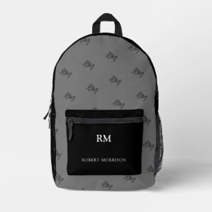 Print Cut Sew Bag black and grey one