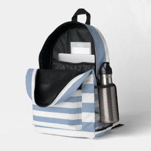 Print Cut Sew Bag Blue & White Stripe