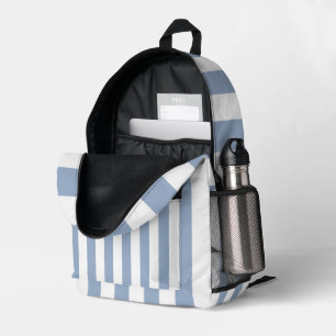 Print Cut Sew Bag Blue & White Stripe