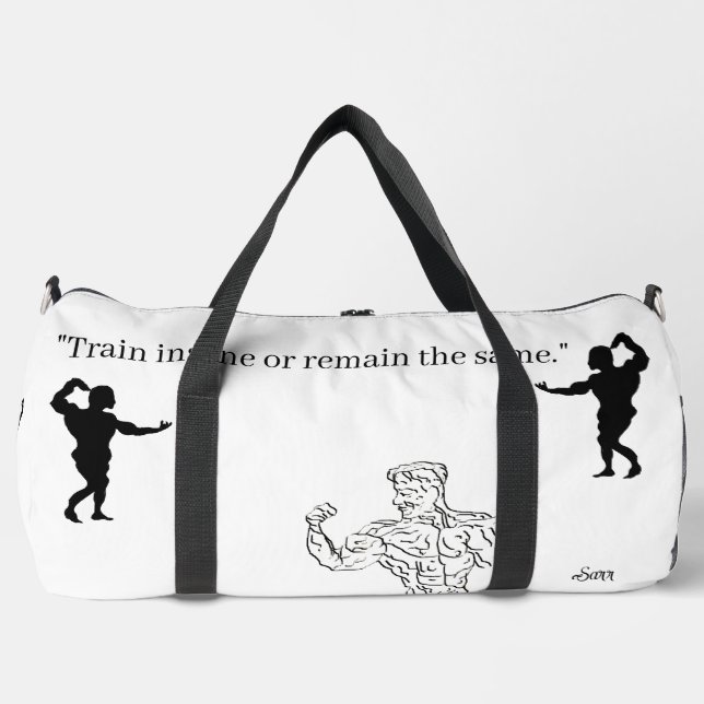 Print Cut Sew Bag / Duffel Bag ( Power Strength )  (Front)