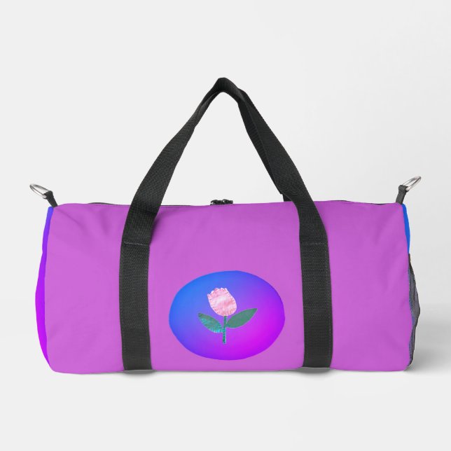 Print Cut Sew Bag DUFFEL FLOWER DESIGN (Front)