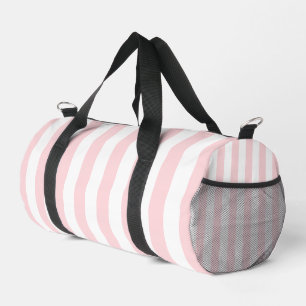 Print Cut Sew Bag Duffel Pink White Stripe