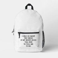 Print Cut Sew Bag Husband Wife's Joke