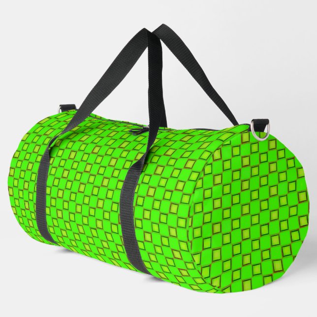 Print Cut Sew Bag Light green yellow design (Left Corner)