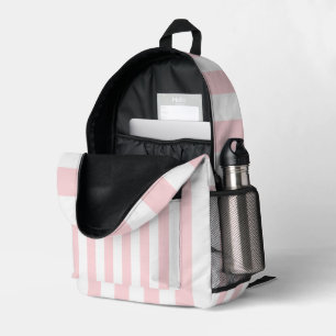 Print Cut Sew Bag Pink & White Stripe