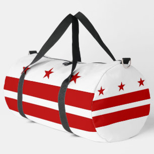 Print Cut Sew Bag, Washington DC flag Duffle Bag